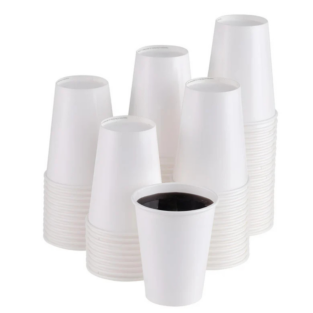 VASO POLIPAPEL BLANCO 12 OZ  TIRA DE 50 UNIDADES