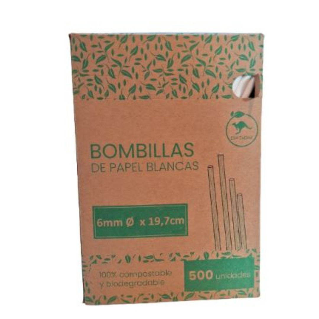 BOMBILLA DE PAPEL BLANCA 6MM X 19,7 3 CAPAS  1X500
