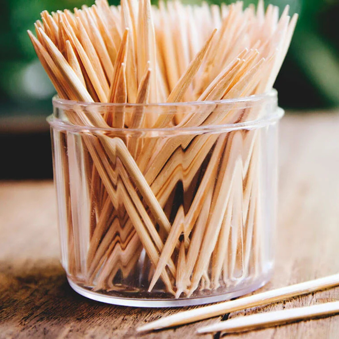 PALO COCTEL MADERA BAMBU MONDADIENTE 6,5 CM 1X100 U