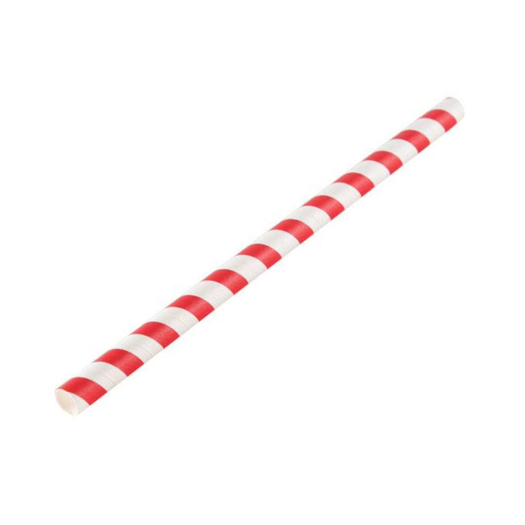 BOMBILLA PAPEL GRUESA BICOLOR ROJO 1X100