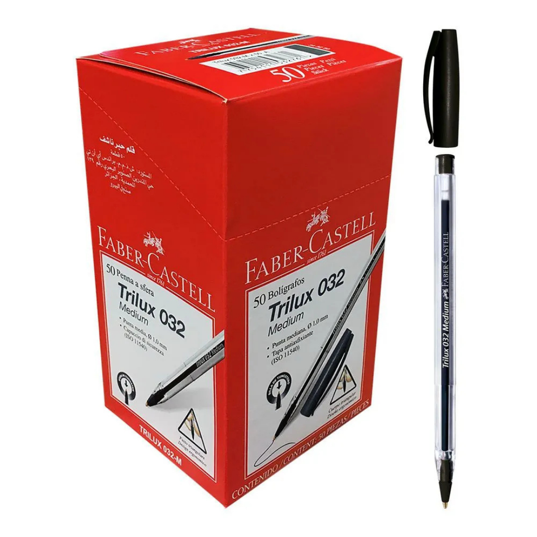 LAPIZ PASTA TRIANGULAR NEGRO TRILUX FABER