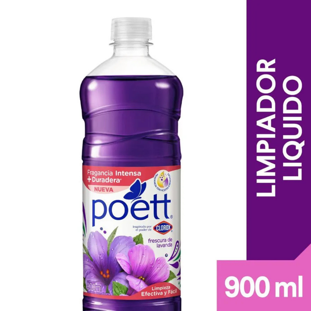 LIMPIADOR DE PISOS POETT FRESCURA LAVANDA 900CC