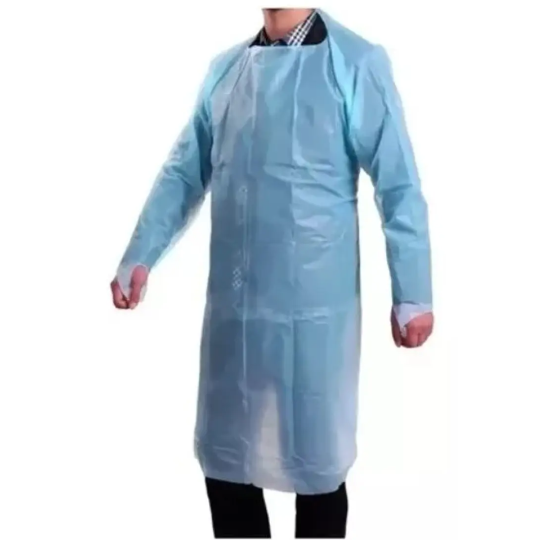 PECHERA PLASTICA CON MANGAS Y OJAL PARA PULGAR 1X10