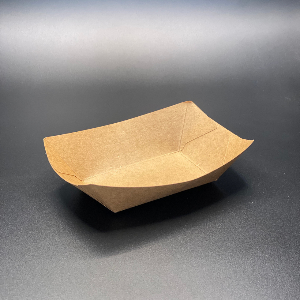 BANDEJA #2 CANOA KRAFT PE 6 OZ 1X250