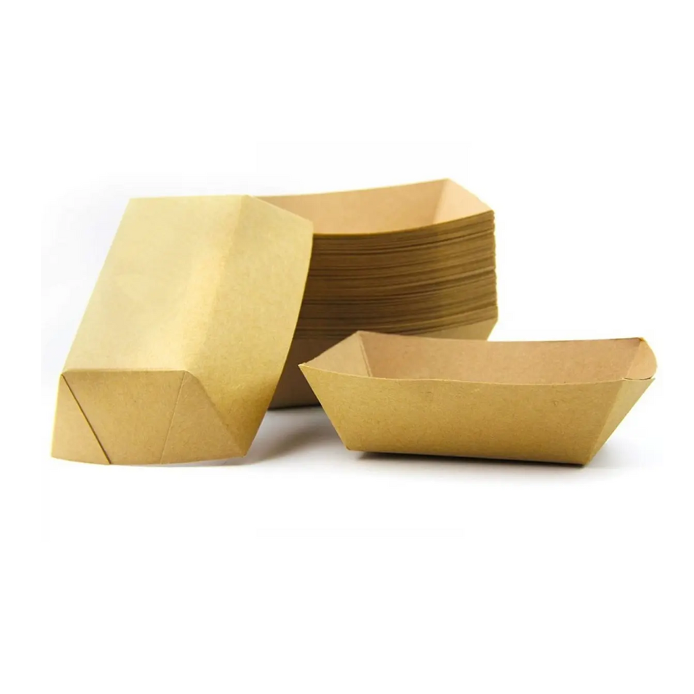 BANDEJA #2 CANOA KRAFT PE 6 OZ 1X250