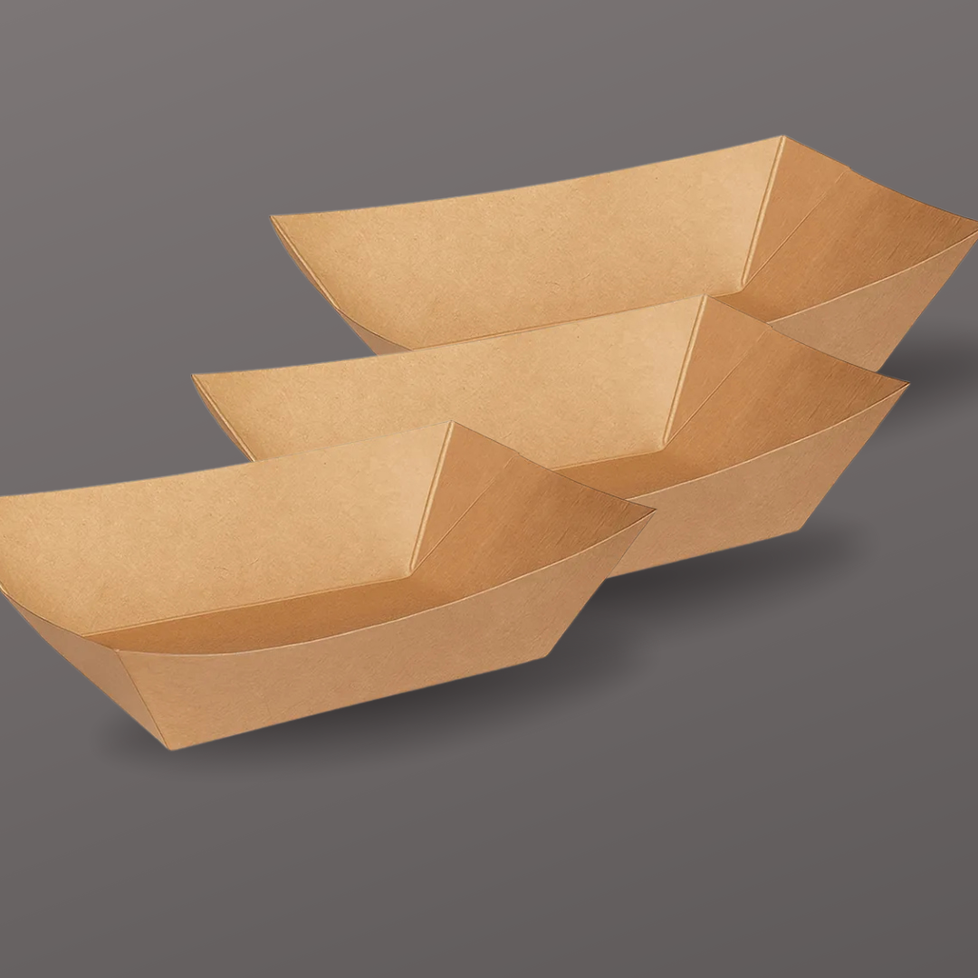 BANDEJA #3 CANOA KRAFT PE 10 OZ 1X250