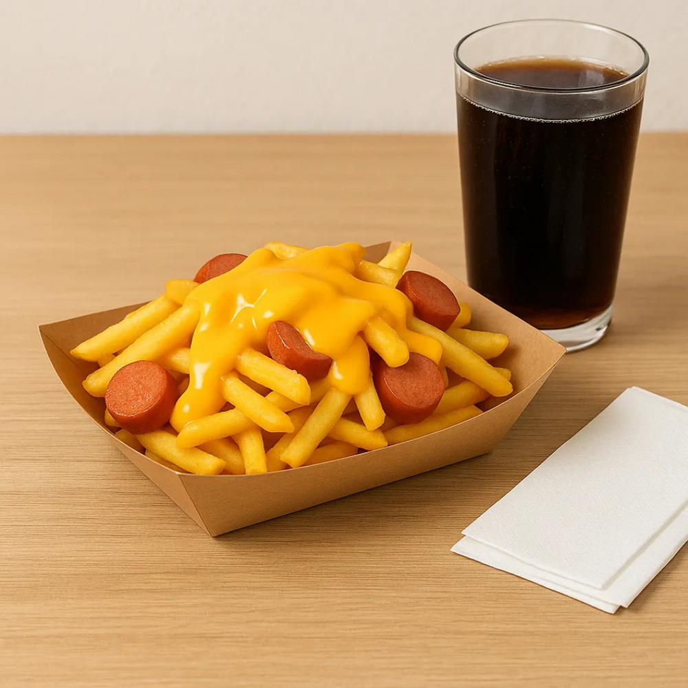 BANDEJA #3 CANOA KRAFT PE 10 OZ 1X250