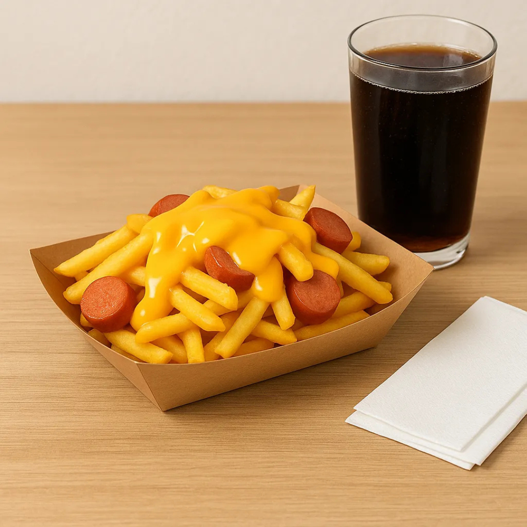 BANDEJA #3 CANOA KRAFT PE 10 OZ 1X250