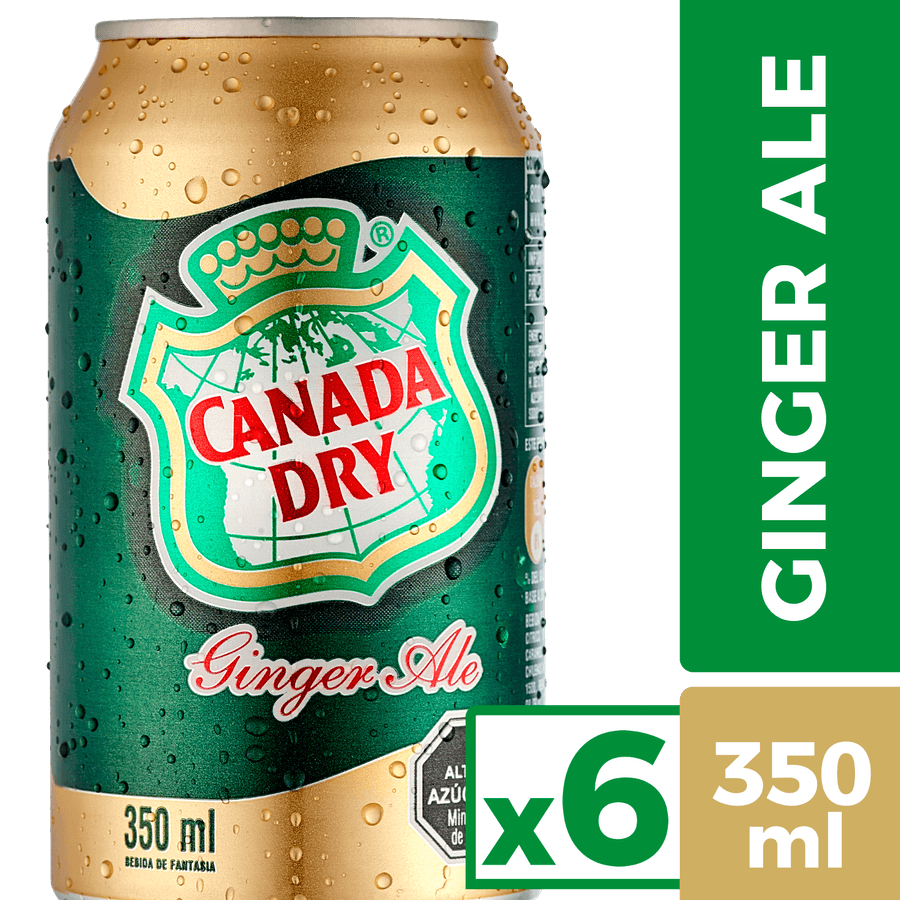 BEBIDA EN LATA CANADA DRY 350ML 1X6