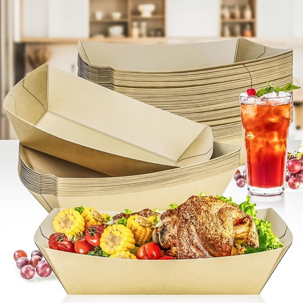 BANDEJA #6 CANOA KRAFT PE 32 OZ 1X250