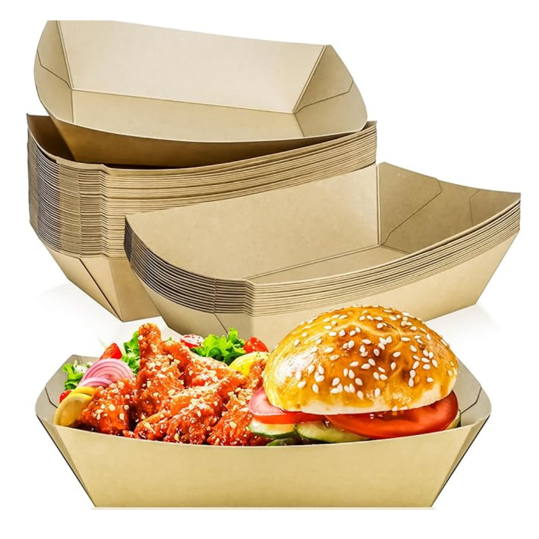 BANDEJA #6 CANOA KRAFT PE 32 OZ 1X250