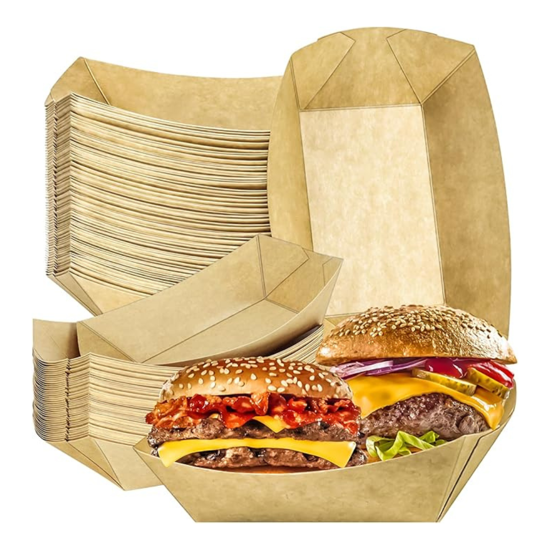 BANDEJA #6 CANOA KRAFT PE 32 OZ 1X250