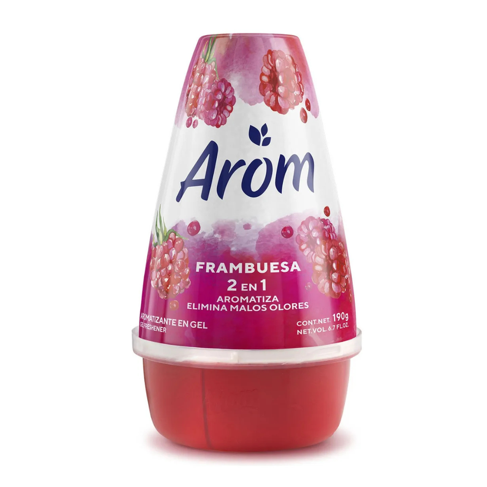 DESODORANTE AMBIENTAL CONO  FRAMBUESA 190 GRS AROM