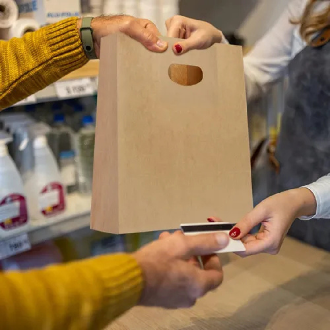 BOLSA  KRAFT 28X28X15CM. ASA TROQUEL PLAST