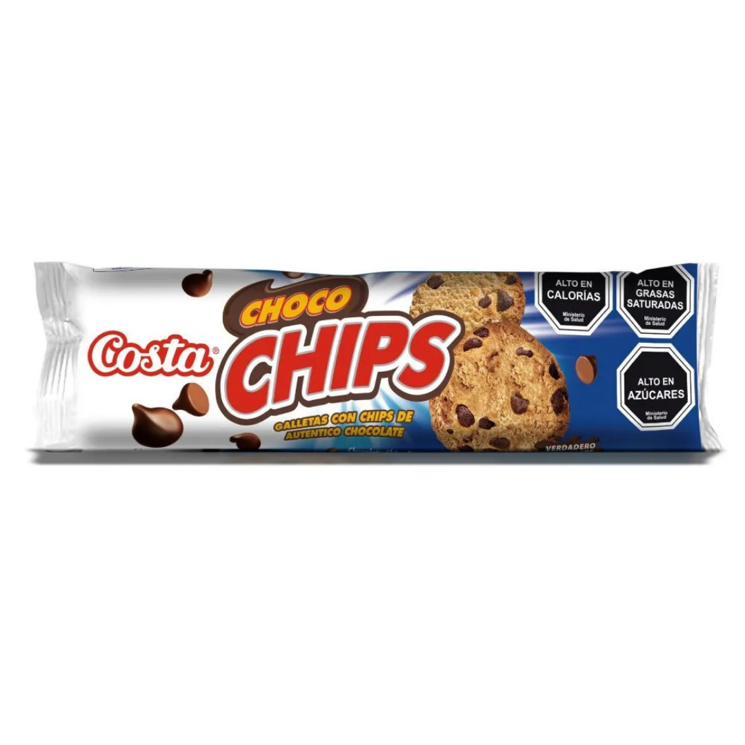 GALLETAS CHIPS CHOCOLATE 125GR COSTA