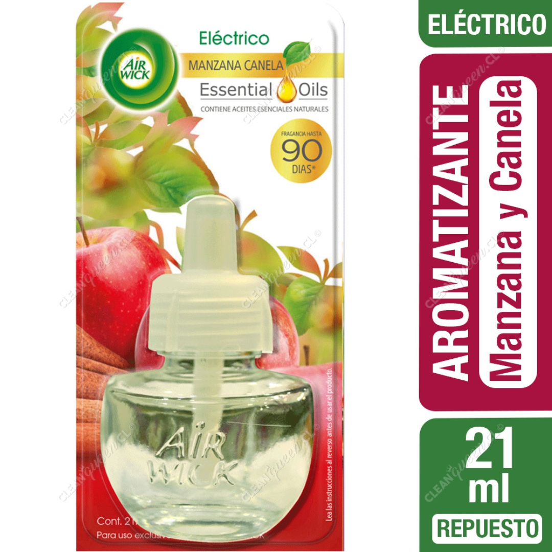 AIRWICK RECARGA DESODORANTE ELECTRICO MANZANA CANELA 5 UNID