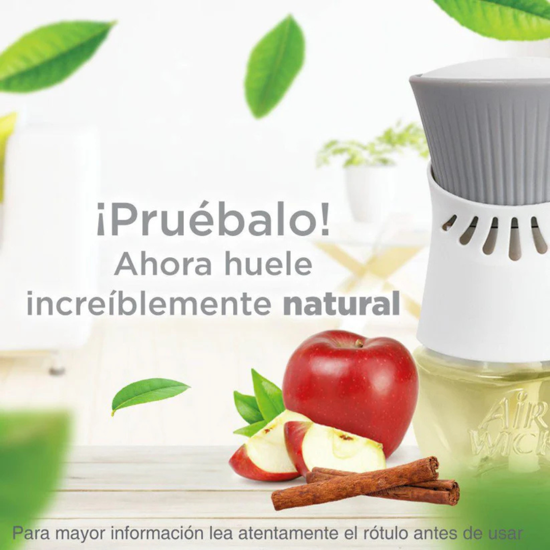AIRWICK RECARGA DESODORANTE ELECTRICO MANZANA CANELA 5 UNID