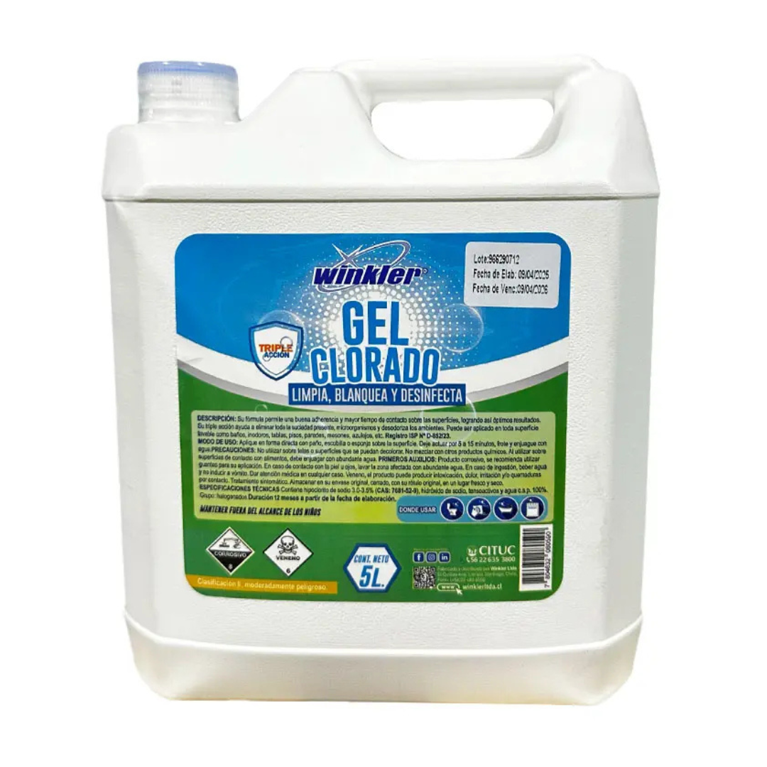 CLORO GEL AL 3% HOGAR ENV. 5L WK-745H - WINKLER