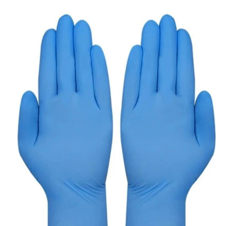 GUANTE NITRILO CELESTE  TALLA L 1X100