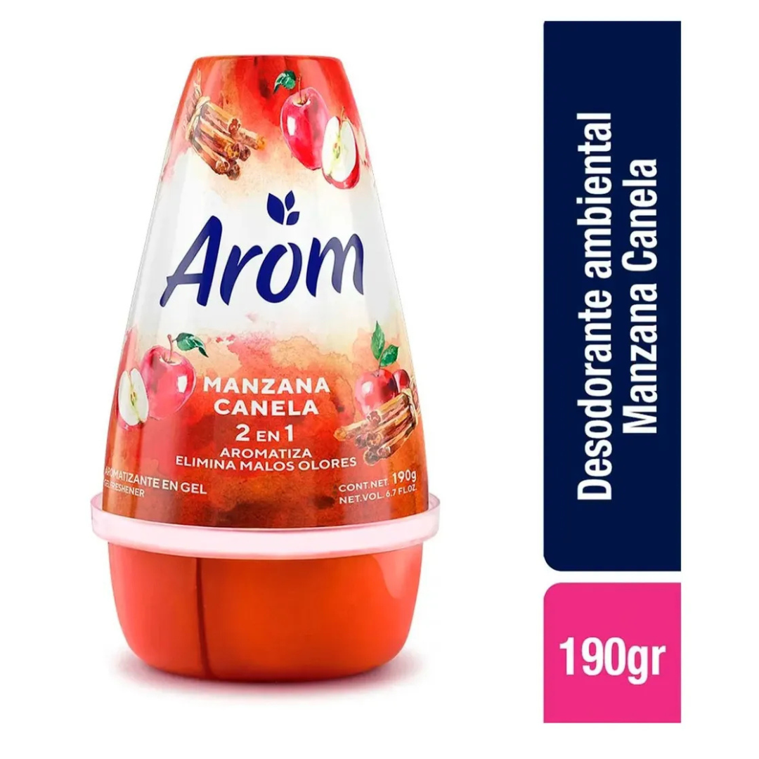 DESODORANTE AMBIENTAL CONO MANZANA CANELA 190 GRS AROM