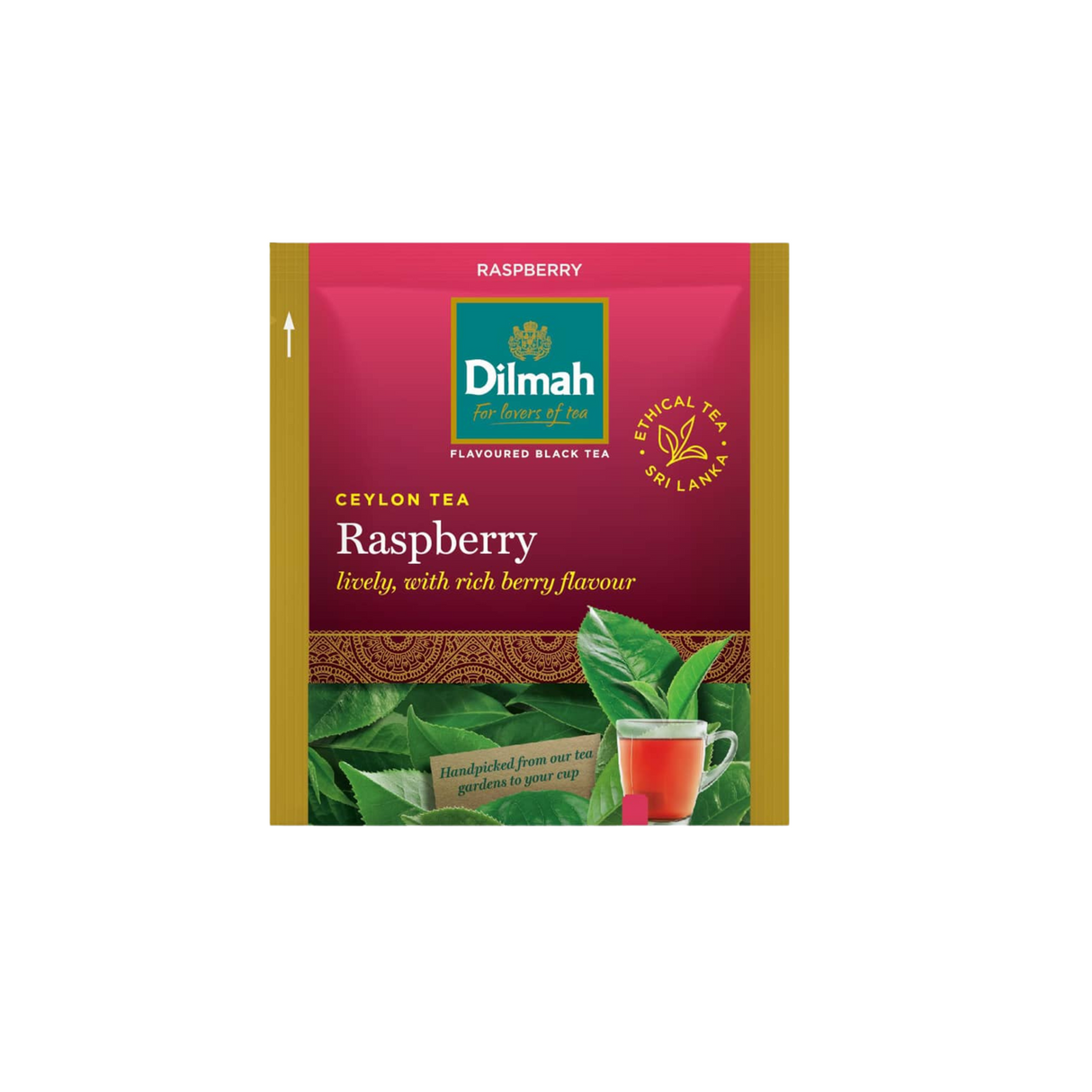 TE NEGRO DILMAH GOURMET FRAMBUESA 1X25