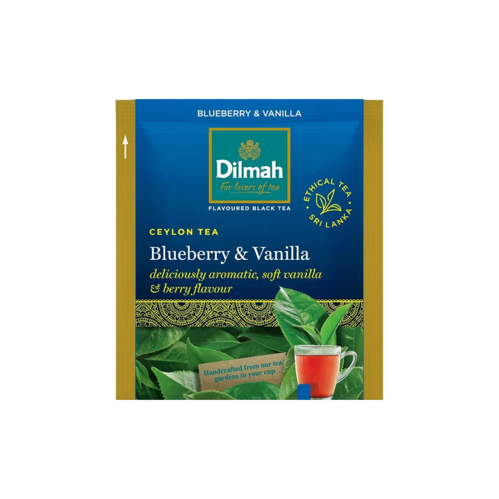 TE NEGRO DILMAH GOURMET ARANDANO VAINILLA 1X25