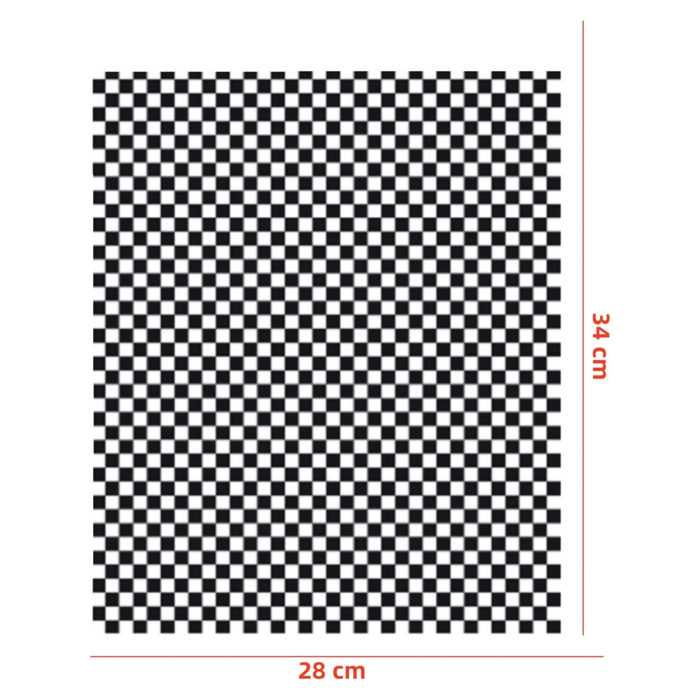 PAPEL ANTIGRASA  28X34 | AJEDREZ NEGRO