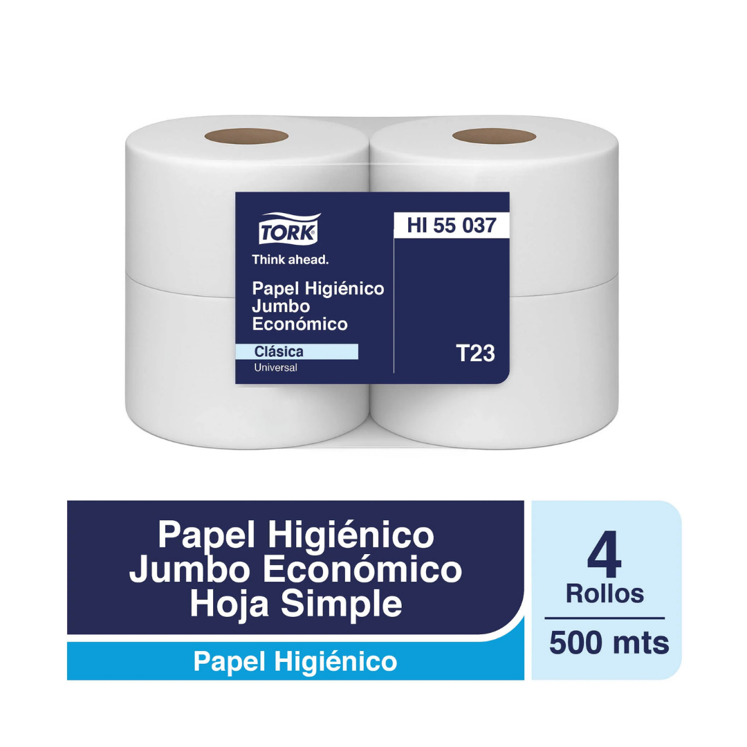 HI55037 TORK UNIVERSAL HIGIENICO JUMBO ECONOMICO H/S 4X500 MT