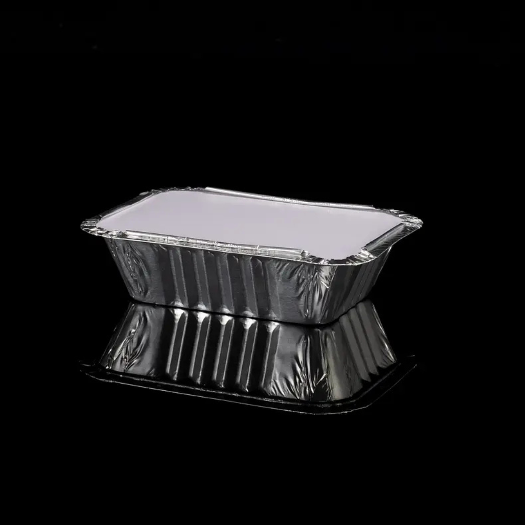 BANDEJA ALUMINIO 250 ML CON TAPA CARTON ALUMINIO (1X20) (C5)