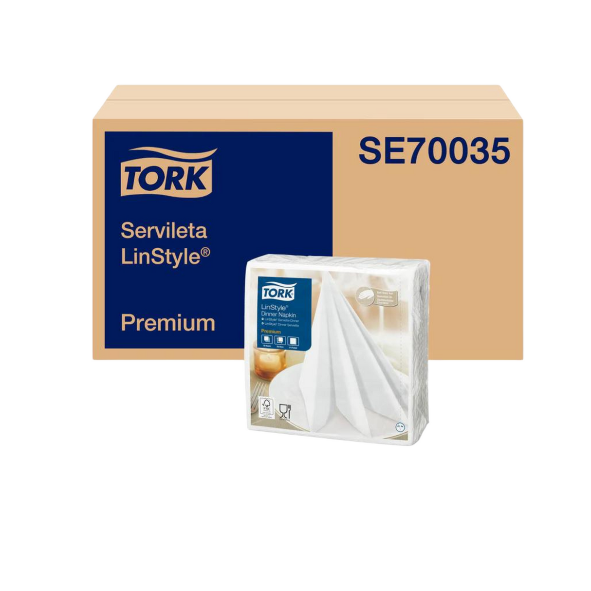 SERVILLETA TORK PREMIUM LINSTYLE BLANCA