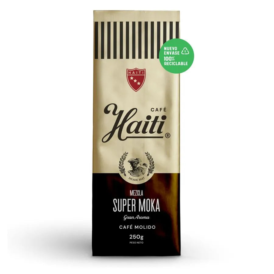 CAFE HAITI SUPER MOKA MOLIDO 250 GRAMOS
