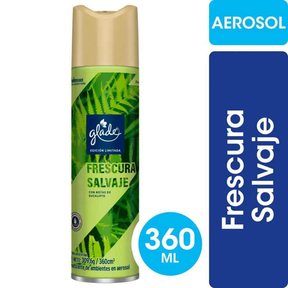DESODORANTE AMBIENTAL GLADE 360 FRESCURA SALVAJE