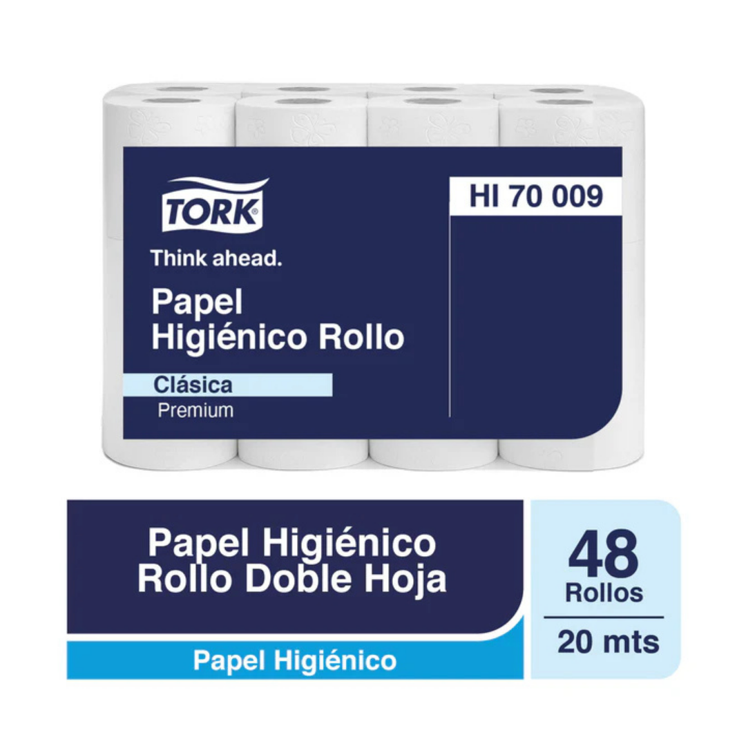 HI70009 TORK PREMIUM HIGIENICO ROLLO D/H 48X20 MT