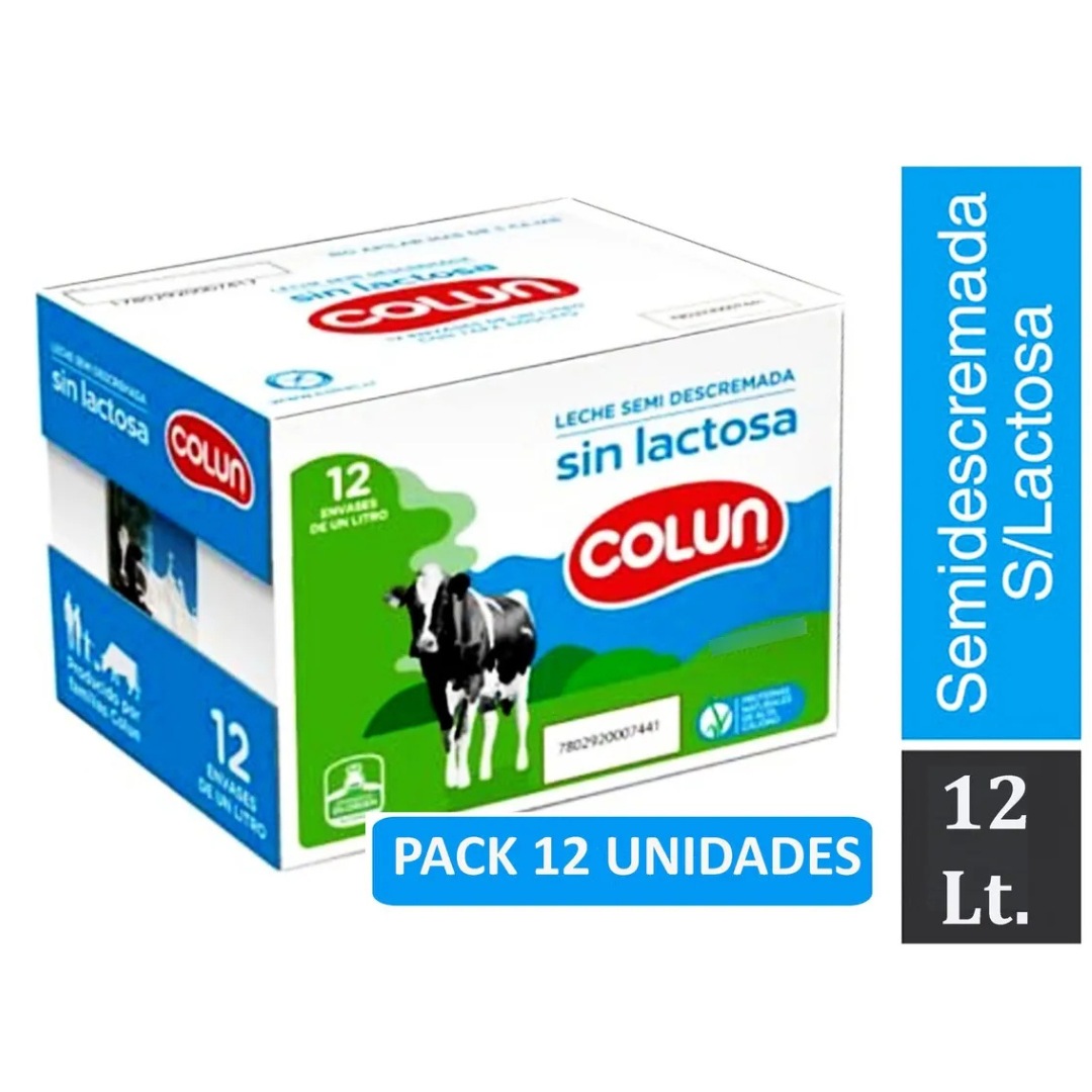 LECHE SEMIDESCREMADA S/LACTOSA 1 L COLUN