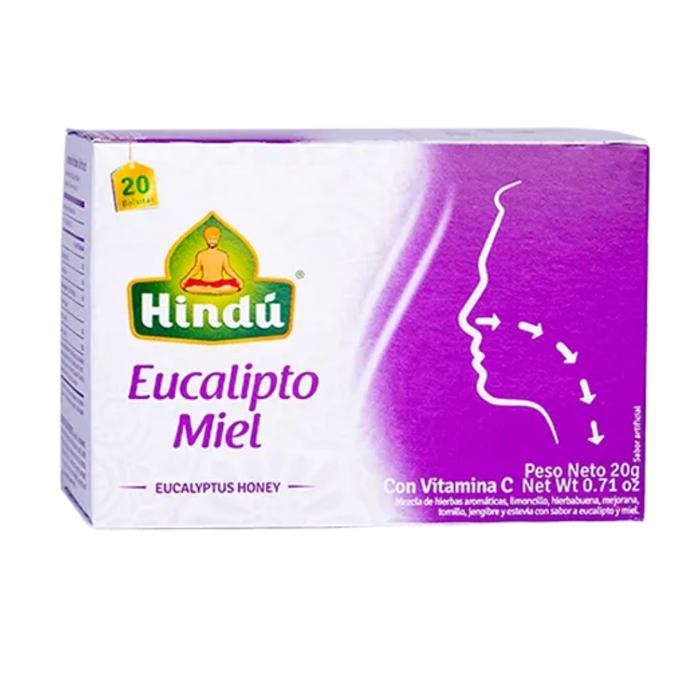 INFUSION HINDU EUCALIPTO MIEL X 20 UNIDADES