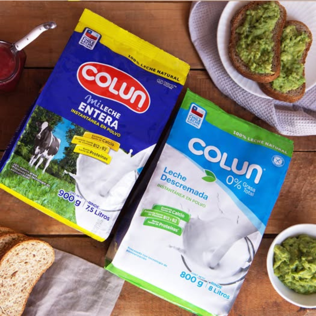 LECHE POLVO ENTERA 900 GRAMOS COLUN