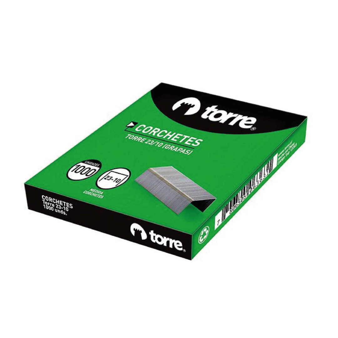 CAJA CORCHETE TORRE No.10 1.000 UNIDADES-