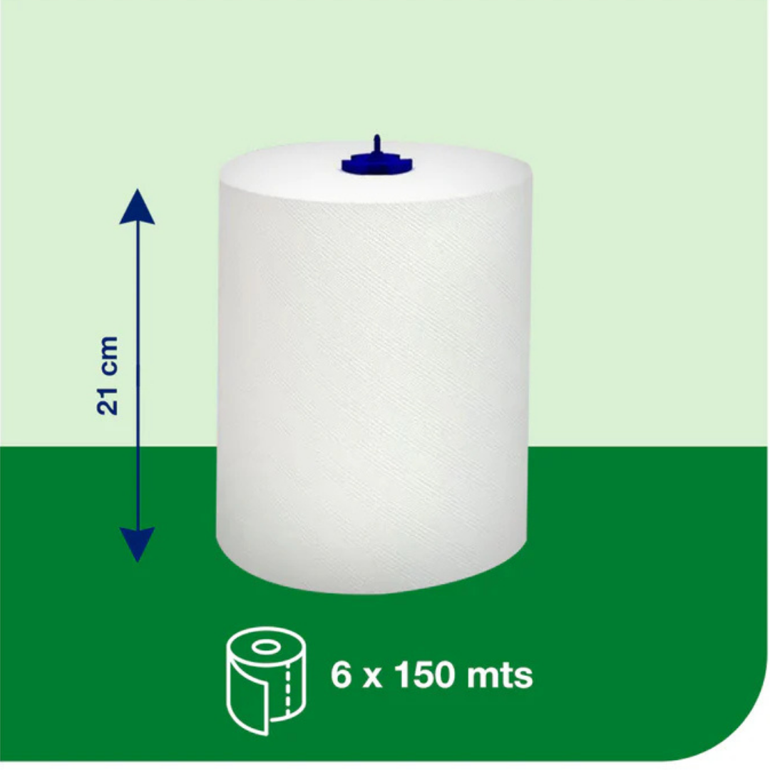 TO70021 TORK PREMIUM TOALLA JUMBO D/H 6X150 MT
