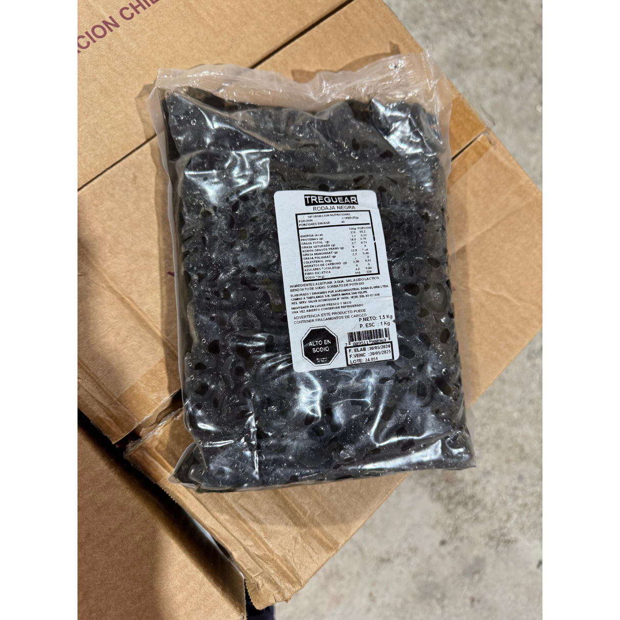 Aceituna Negra en rodaja