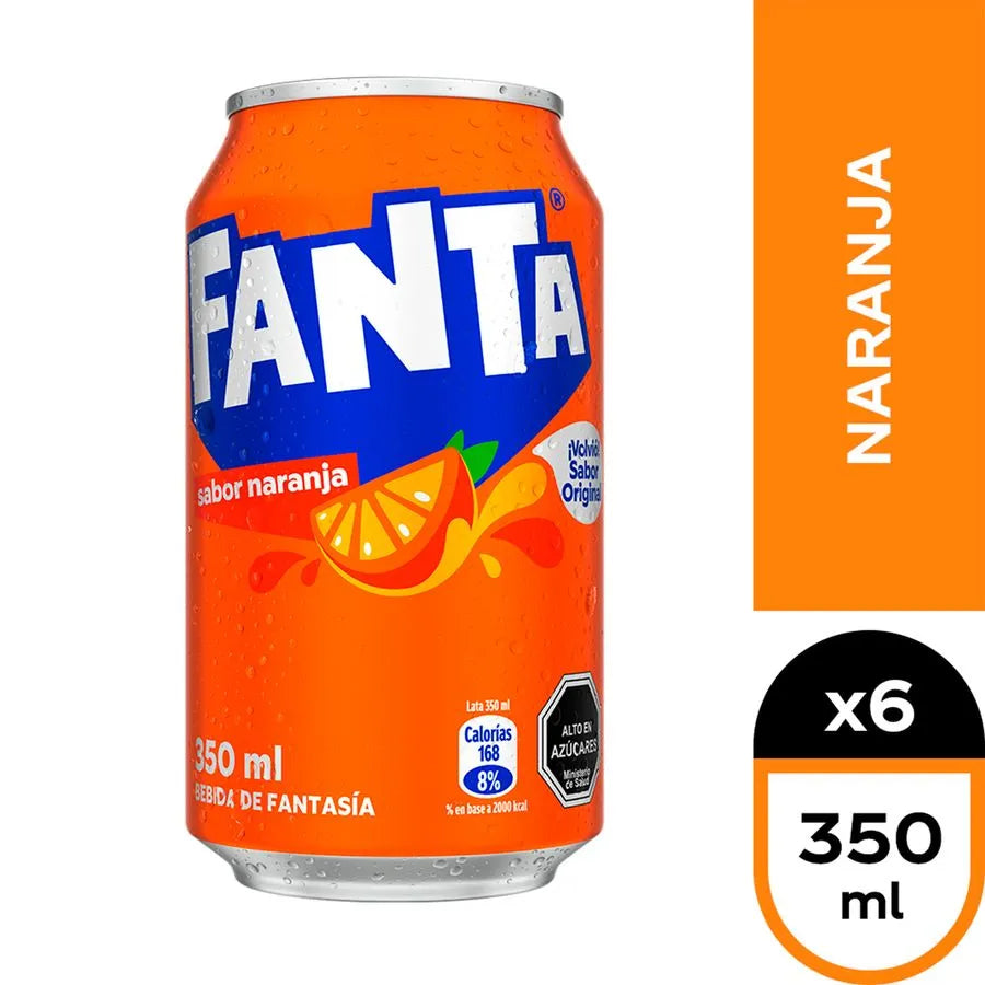 BEBIDA EN LATA FANTA 350ML 1X6