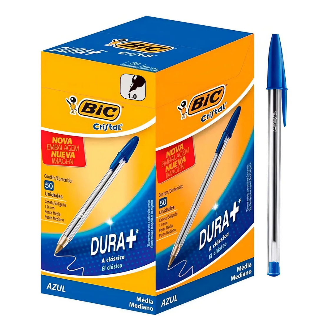 BOLIGRAFO CLASICO CRISTAL DS 1MM AZUL- BIC
