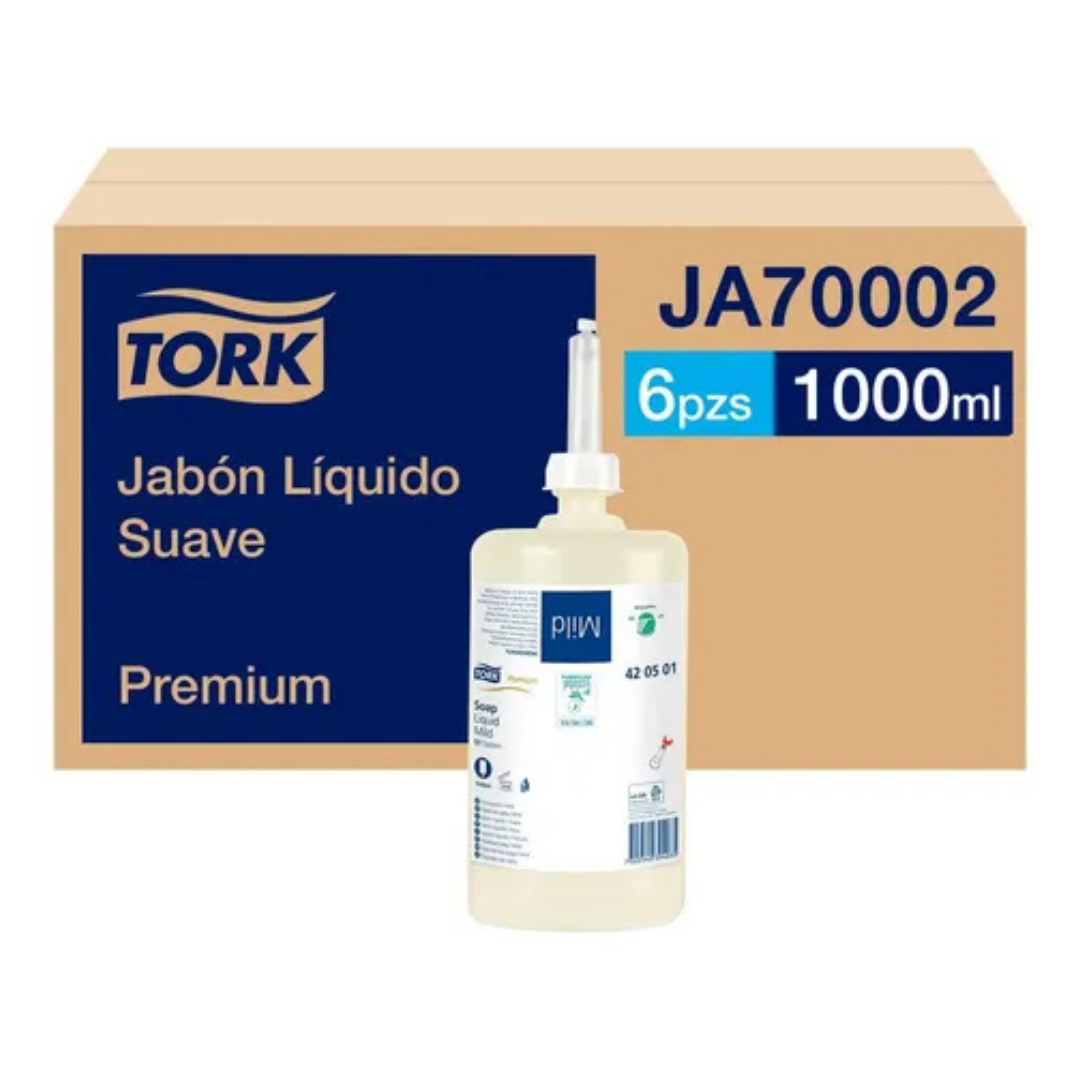 JA70002 TORK JABÓN LIQUIDO SUAVE 1X1000ML