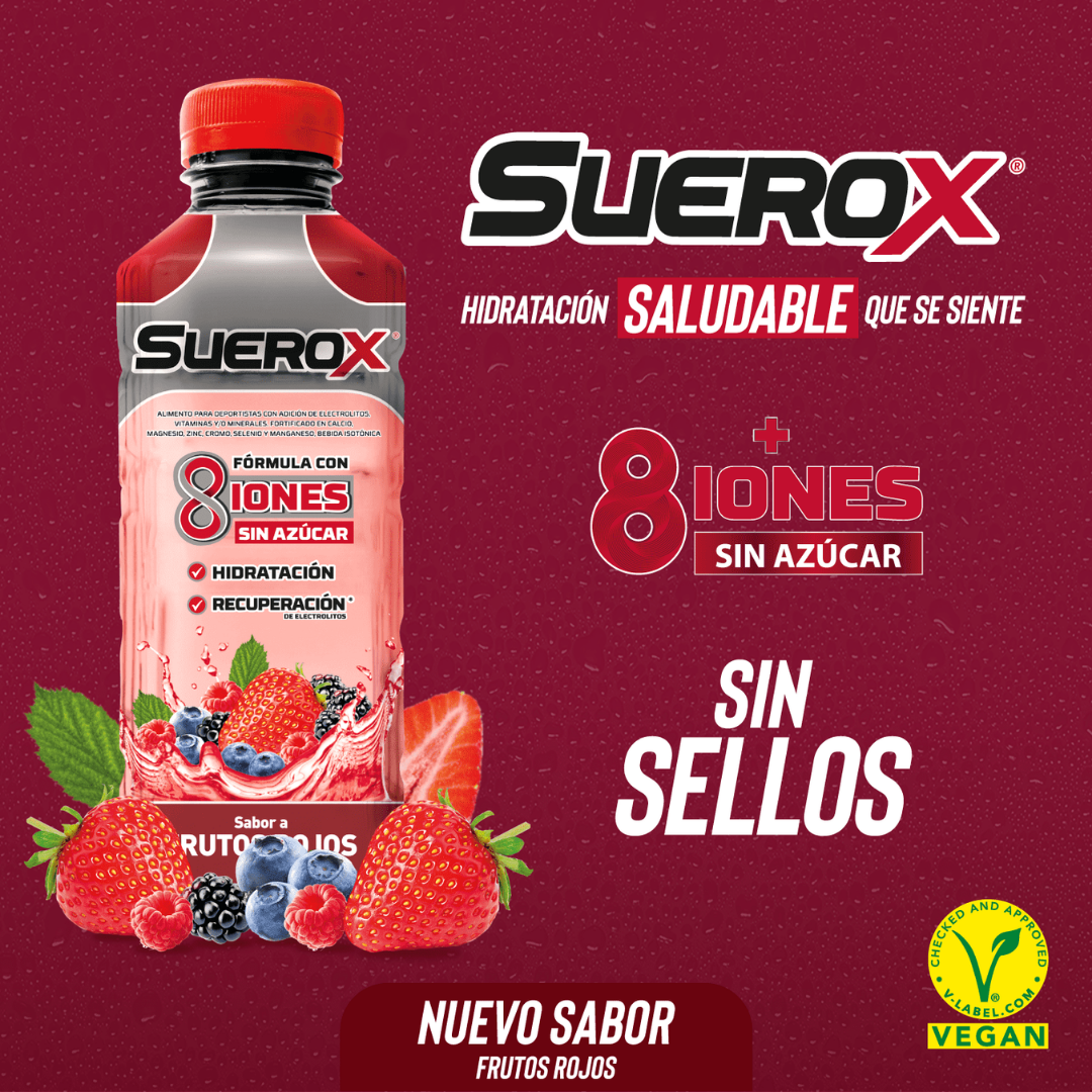 SUEROX 630ML FRUTOS ROJOS 1x12