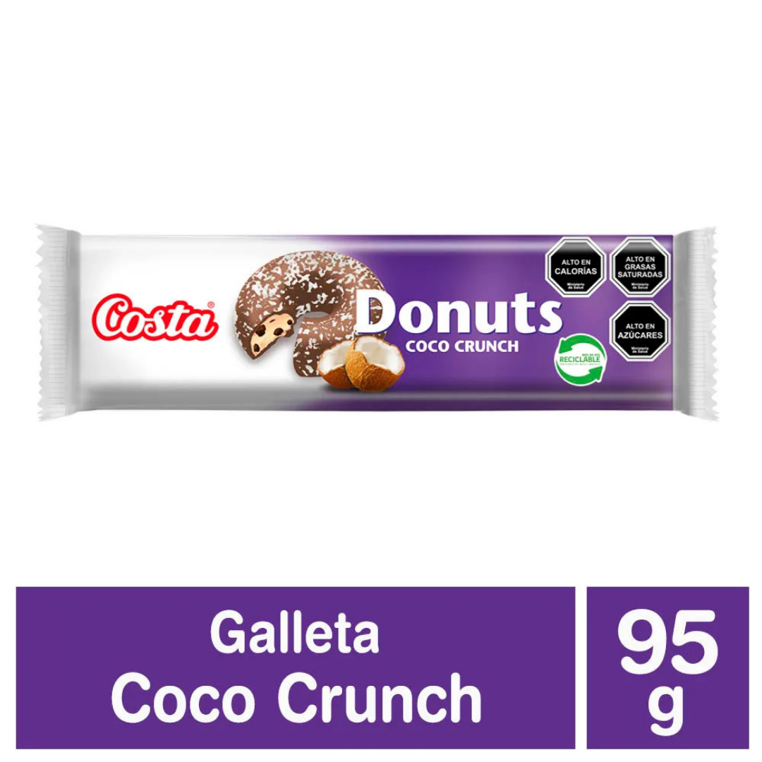 DONUTS CHOCOLATE Y COCO 100GR COSTA
