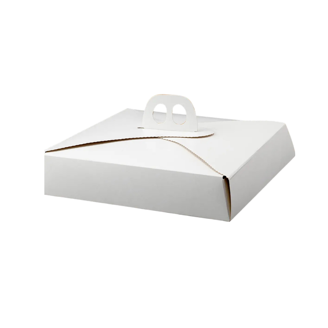 CAJA TARTALETA MEDIANA BLANCA 29X29X5.5