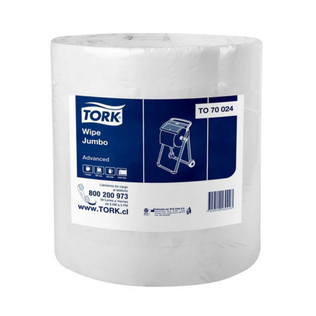 TO70024 TORK ADVANCED WIPE JUMBO D/H 1X525 MT