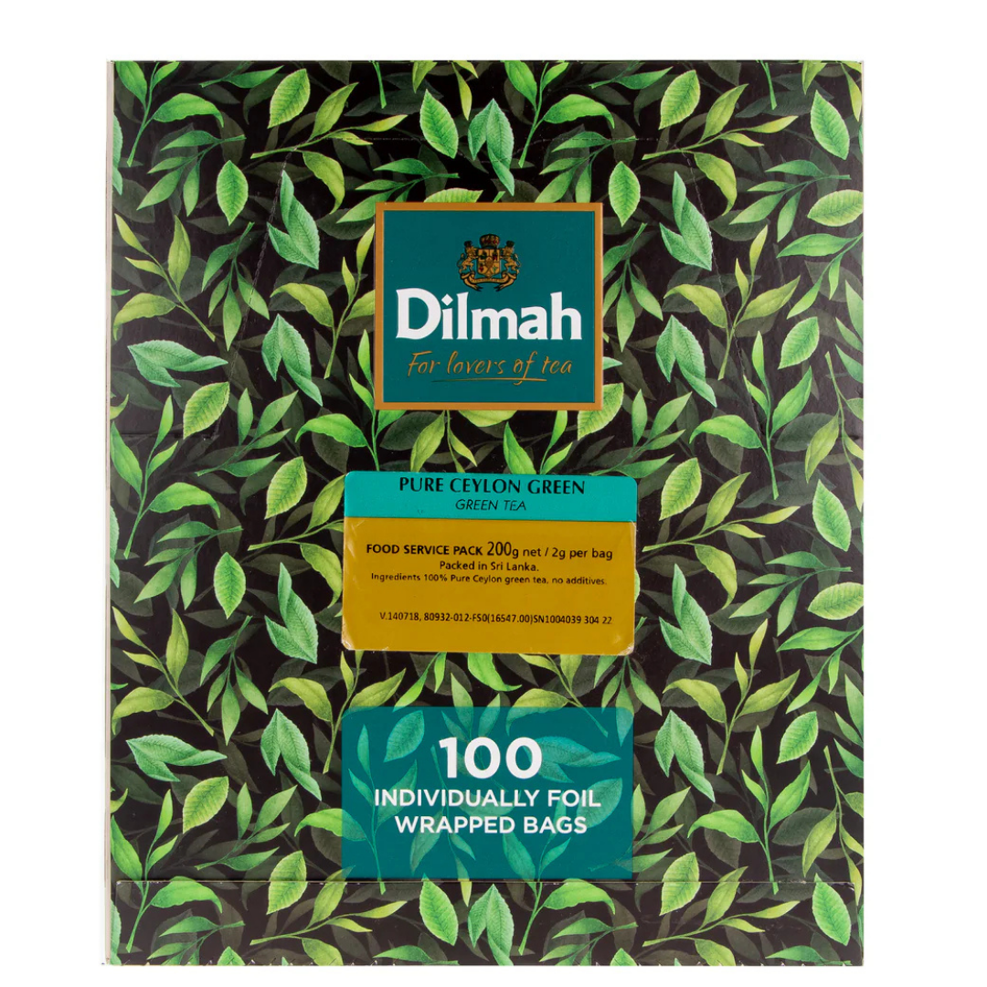 TE VERDE DILMAH GOURMET PURE GREEN TEA 1X100