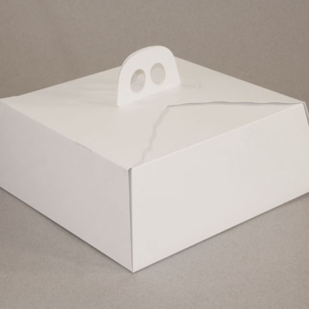 CAJA TORTA GRANDE BLANCA 35X35X12.5