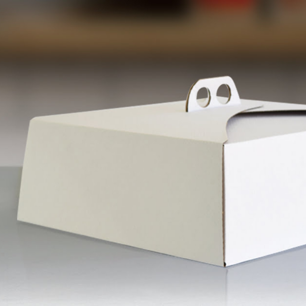 CAJA TORTA GRANDE BLANCA 35X35X12.5