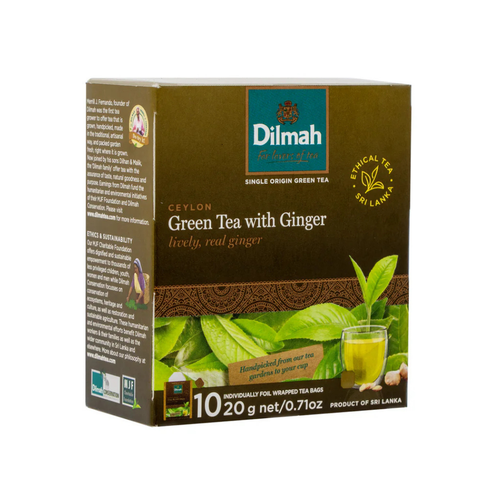 TE VERDE DILMAH JENGIBRE CEYLON 1X10